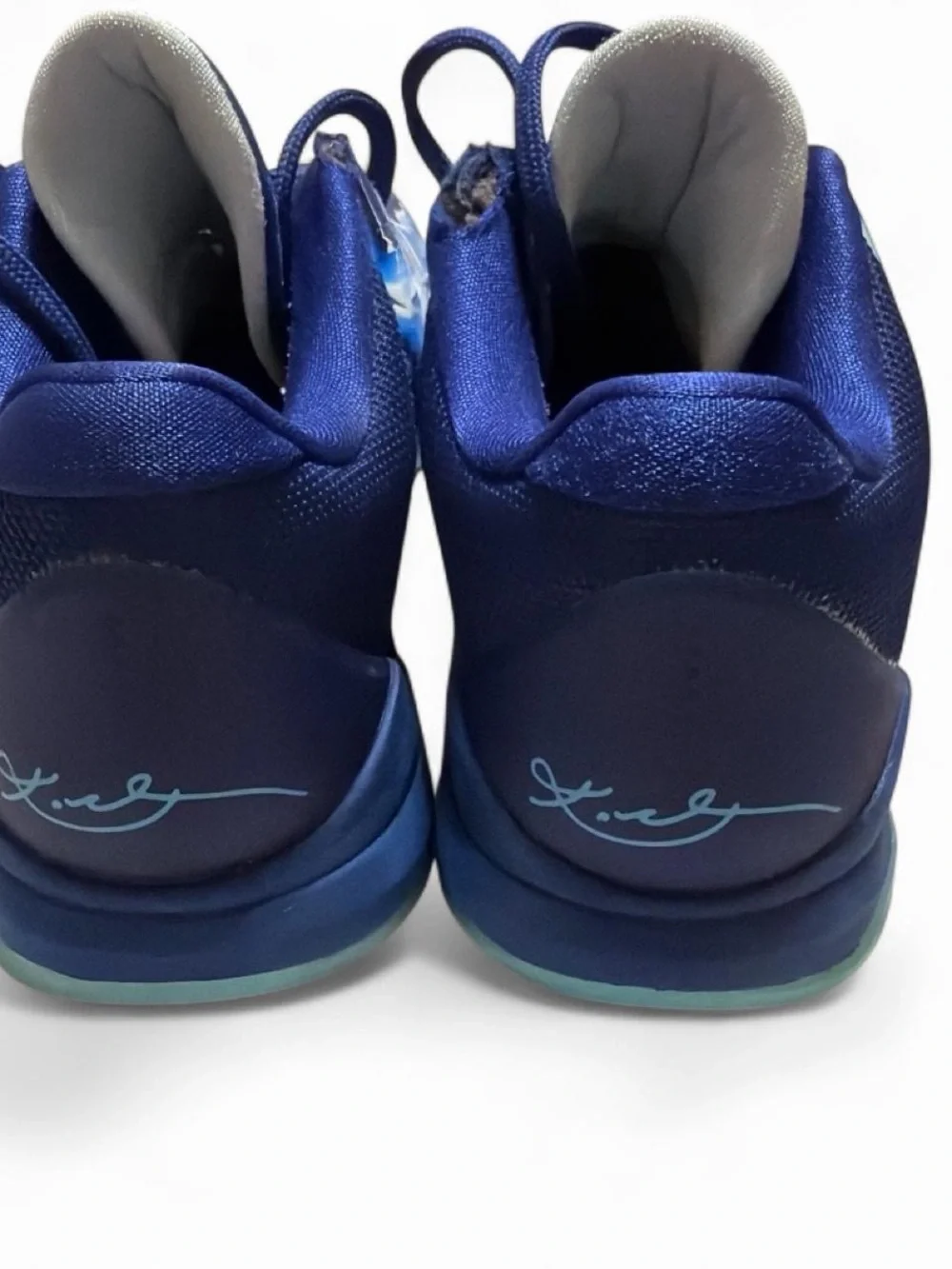 Kobe Bryant Nike Men’s Navy and Sky Blue Skeletal Graphic Sneakers